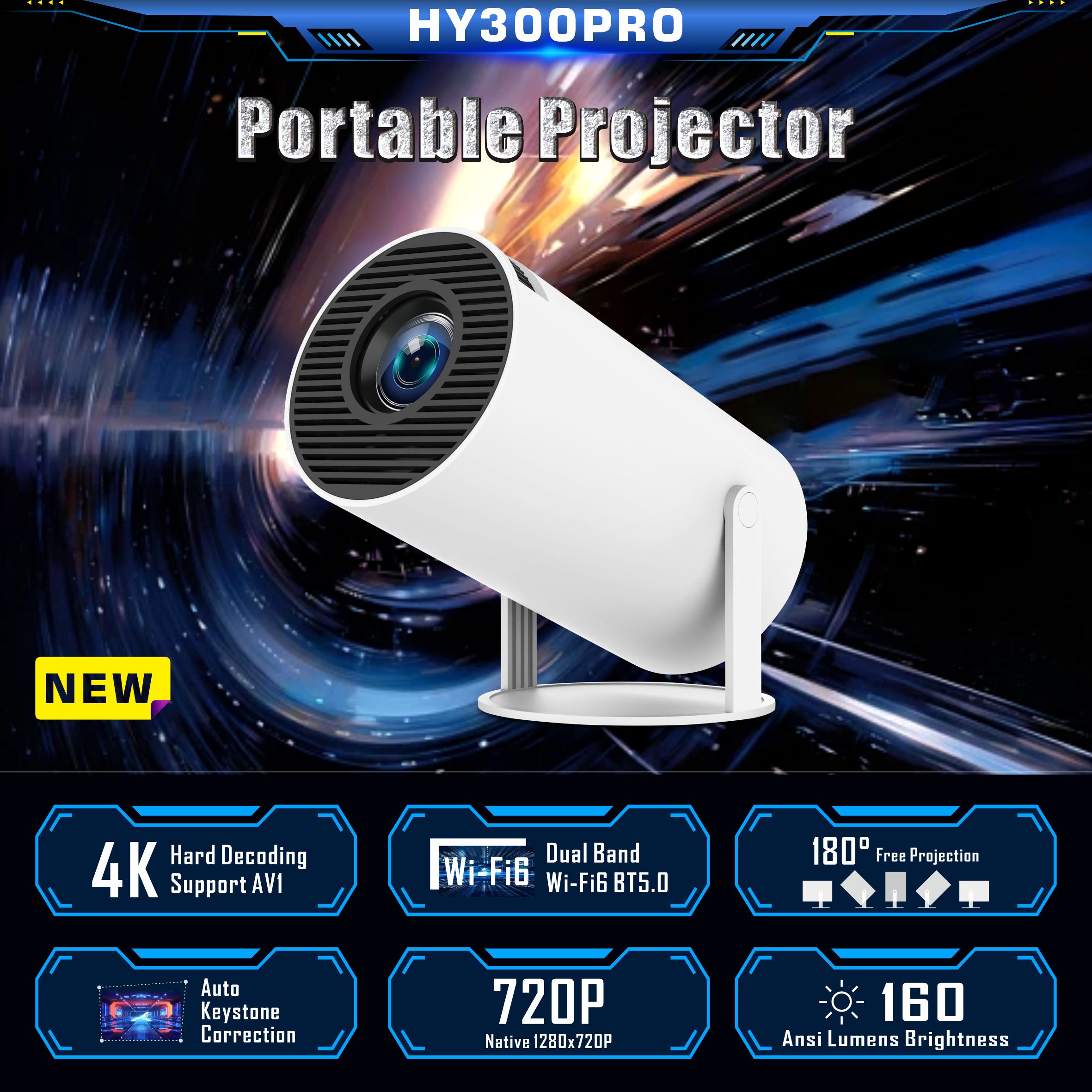 The Perfect Choice for Your Home Theater - HY300pro Projecto