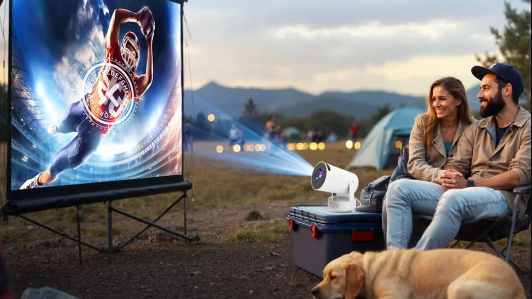 With a projector in the yard, I no longer feel like going ou